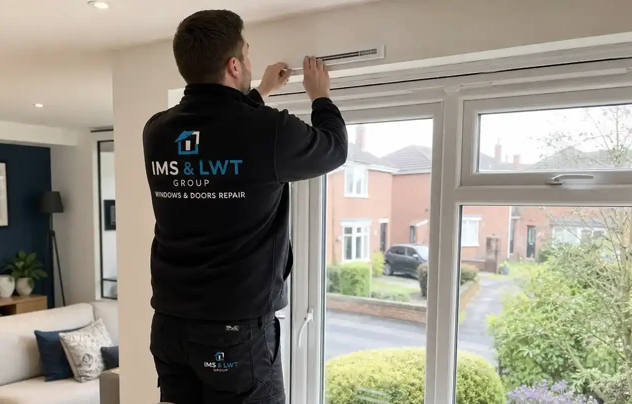 Professional trickle vent installation Surrey for improved window ventilation.